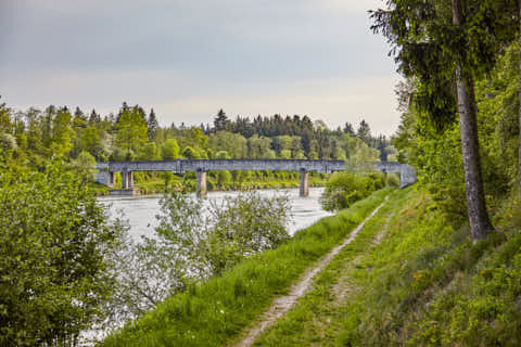 Gemeinde Töging Landkreis Altötting Alte Steinerne Brücke (Dirschl Johann) Deutschland AÖ